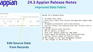 Appian Release Notes 24.3 Tutorial | New data fabric changes | AI in rules | Appian Tutorial