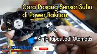 How to install a temperature sensor on a power amplifier
