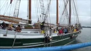 S.V. Denis Sullivan - Tall Ship - Docking at Alford Park - Sault Ste. Marie