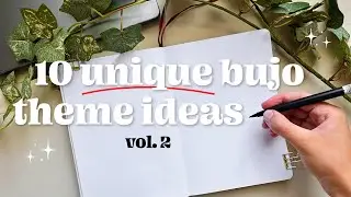 if your bujo is BORING, here are 10 UNIQUE bullet journal theme ideas for you part 2❣️