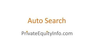 PrivateEquityInfo.com - Auto-Search