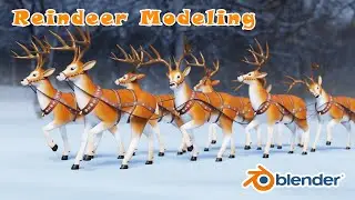 Reindeer Modeling in Blender