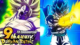 Dragon Ball Z Dokkan Battle 9th Anniversary LR Gogeta And DBS Broly TV Commercial!