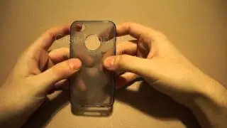 Серый силиконовый чехол для iPhone 4/4s