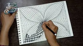 3D Line Illusion Step By Step Drawing | Easy Drawing Doodle Art 
