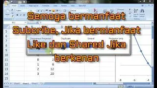 Cara Menggambar garis persamaan kuadrat di microsoft excel