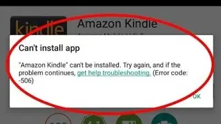 How to fix Can't install app_Error code-506 in Google play store