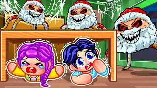 😱 GOOGOOGAGA Curses Baby Rumi and Baby Jinu Under the Table | Kpop Blox