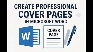 Create Professional Cover Pages in Microsoft Word | Document Design Tips + Study Guide
