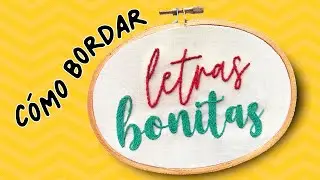 🧵 How to Embroider ITALIC LETTERS (SCRIPT) ✍️  Step By Step | BEGINNERS Hand Embroidery