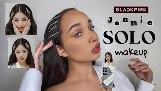 LATINA TRIES BLACKPINK JENNIE INSPIRED SOLO MAKEUP🖤| 블랙 핑크 제니 솔로