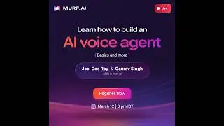 Murf X NxtWave Live Webinar | Build an AI Voice Agent
