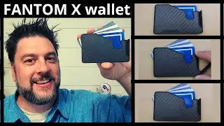 Fantom X wallet review.  Spring loaded Minimalist wallet [406]