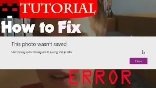 How to fix Camera Roll error