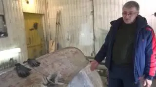 Очистка корпуса лодки от старой краски