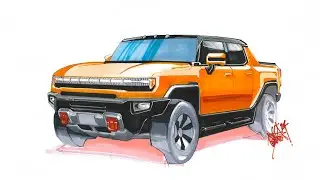 IDSketch Process: Hummer Rendering