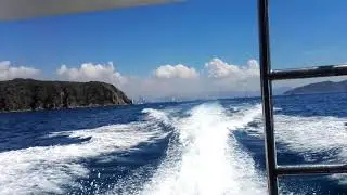 Чем дальше от берега, тем ярче синева моря!!!!! Вид на Нячанг от острова Хон Там.