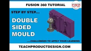 FUSION 360 HOW to create a DOUBLE SIDE MOULD. Simple step by step. Free models.