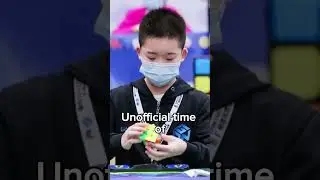 FASTEST Rubik's Cube Solve On Camera 🤯 #shorts