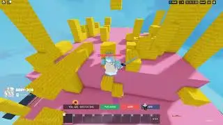 Beating Wavie and Gat in Roblox Bedwars Ranked Season X