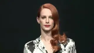 vogue printed silk pajamas