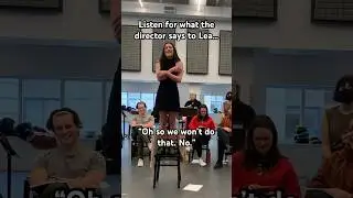 Lea can’t resist the urge to do her old choreo in the Reunion of Spring Awakening rehearsal 
