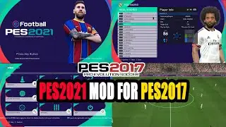 ✔PES2017  Download & Install On PC New Mod Like PES 2021 Menu, Gameplay, Scoreboard
