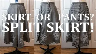 I made my first Victorian Split Skirt!