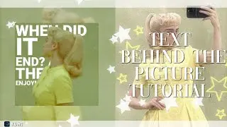 Text behind the picture alight motion tutorial #15 | yuwi