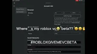 Pls spam Roblox twitter to give me Vc Beta 
