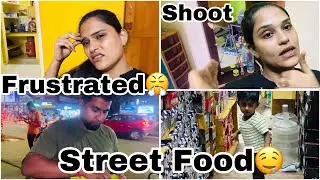 Weekend Vlog✨| Frustrated😤 | Shooting✨| Street Food🤤 #vlog #tamil #saranstyle #subscribe