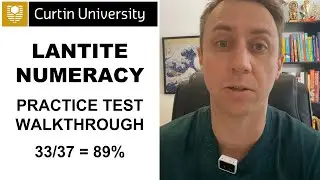LANTITE Curtin Uni Numeracy Practice Test Walkthrough