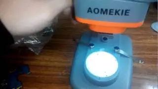 Китайский бинокулярный микроскоп aomekie 40x