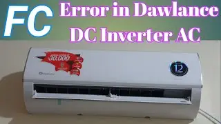 FC Error in Dawlance AC Testing Fault And Solve