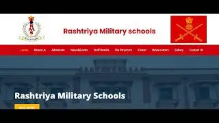 RASHTRIYA Miliatary Schools Entrence notification Fot 6th & 9th Classes
