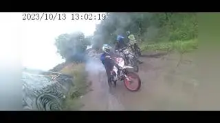 Покатушки в другое село на питбайках Apollo125 , kayo krz 140, Regulmoto seven 140.