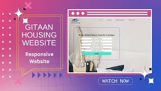 Responsive Website  using HTML and CSS | Gitaan Housing Website | @We_Can_Do_It740