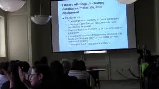 Symposium on Diversity in LIS Education - April 11, 2014 - Dr. Jonathan Lazar, Towson University
