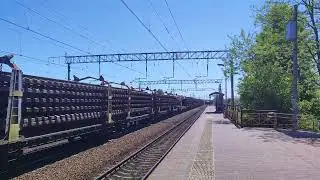 ВЛ10У, Машка и приветливая бригада! ВЛ10У 217/ 2М62 1025 с хозяйственным поездом.