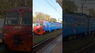 🇷🇺Отправление поезда ЭД4М-0399 "РЭКС" "Ожерелье-Москва" с платформы "Варшавская" Павелецкого напр.