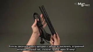 Профессиональные щипцы-выпрямители для волос с титановым покрытием 