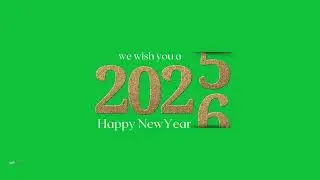 2025 Going and 2026 Coming Text Effect Animation | Green Screen