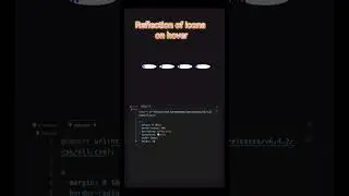 *Reflection of Social Icons on Hover* 