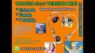 #110 TARJETA DE LLAMADORES || 3en1 VERSION MINI | MP3 MICRO SD | RADIO CB | MINI AIO || [TUTORIALES]