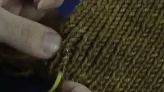 Weaving in ends on ribbing