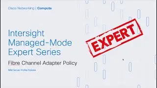 Intersight IMM Expert Series - Fibre Channel Adapter Policy