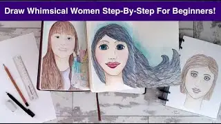 How to EASILY DRAW FACES whimsical style!