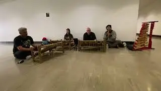 Ciaaattt...Practicing Rindik at Calarts - Adam, Geoff, Kerri