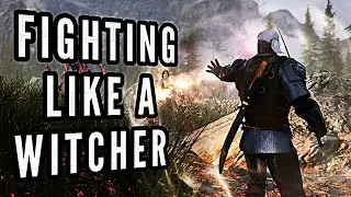 Skyrim - Fighting As a Witcher (Combat mods, Signs, Toxicity System & More)