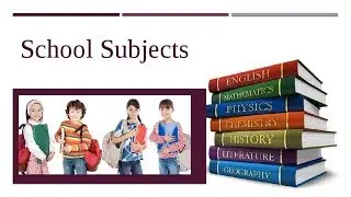 School subjects in English. Школьные предметы на английском языке. Английский детям. 